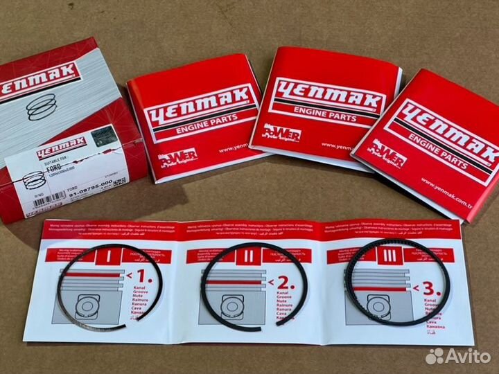 Кольца поршневые STD Ford Focus 1.6 Zetec