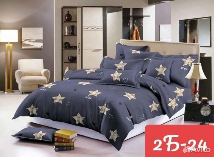 Комплект постельного белья евро