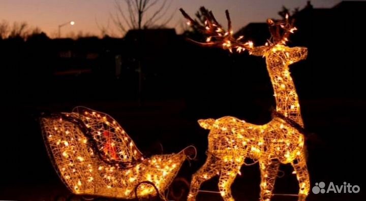 Подсветка фасада дома. Световые фигуры