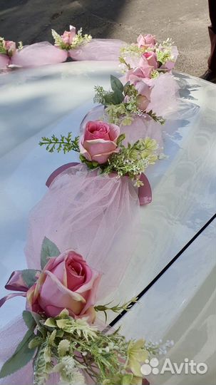 Украшения на машину на свадьбу с мишками