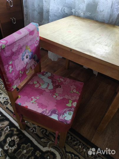 Детский столик и стульчик IKEA