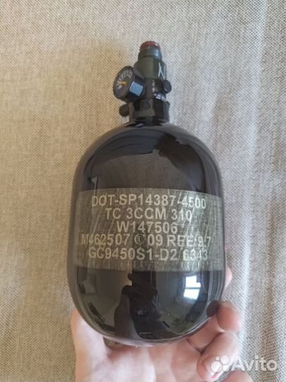 Баллон кевларовый Ninja 50cu, регулятор 4500 Psi