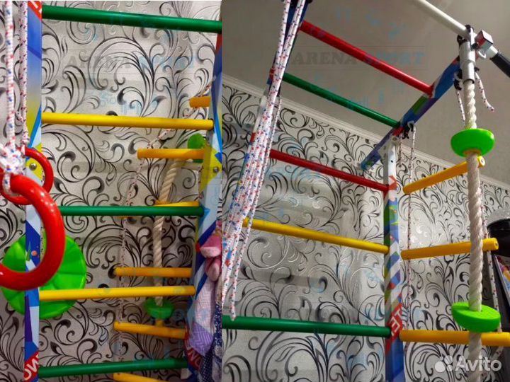 Детская шведская стенка с принт рисунком