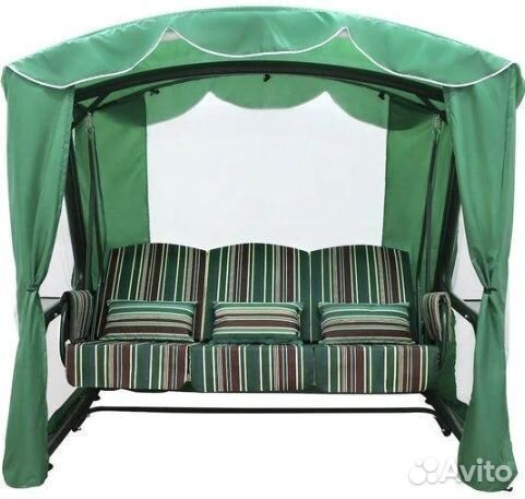 Садовые качели трехместные 