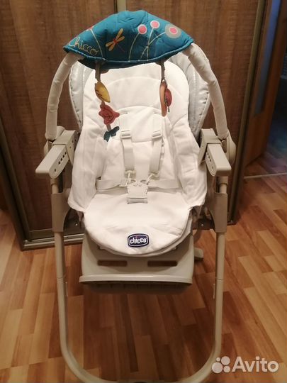 Стульчик для кормления chicco polly magic