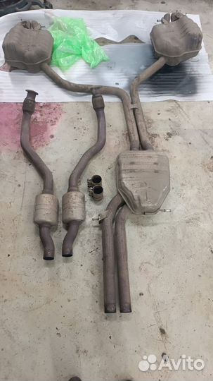 Выхлоп на audi rs7 + катализаторы