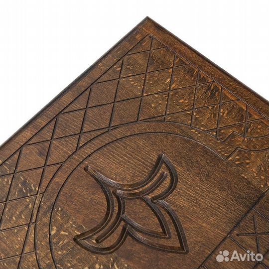 Нарды и шашки резные Лотос 62 х 64 см бук Армения 62574