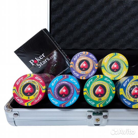 Набор для покера EPT Ceramic на 500 фишек 61813