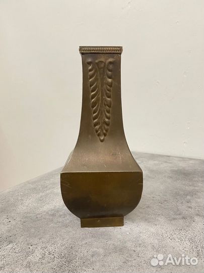 Винтажная ваза, латунь, Европа