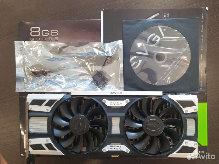 Видеокарта gtx 1070 8gb evga