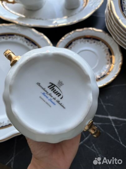 Сервиз столовый Чехия богемское оригинал Thun