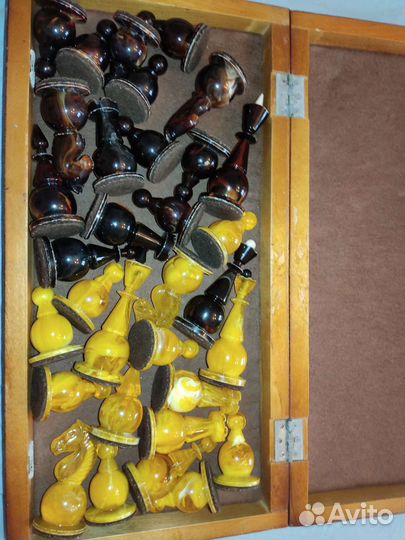 Шахматы янтарные СССР