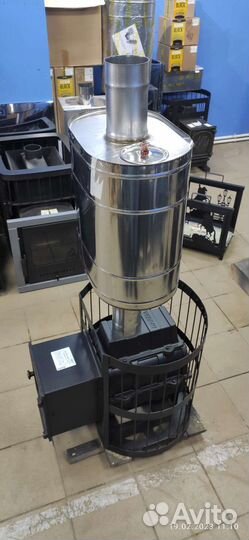 Печь для бани Везувий Легенда 16 (дт-4С) +Бак 55 л