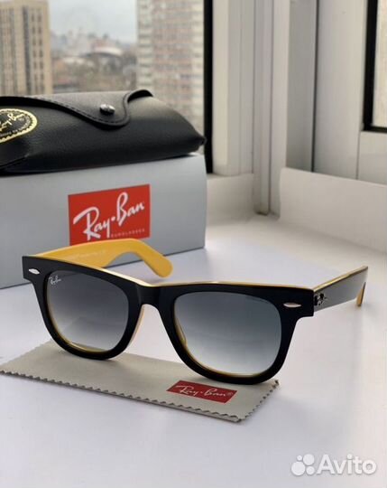Очки ray ban wayfarer 50 пепельные