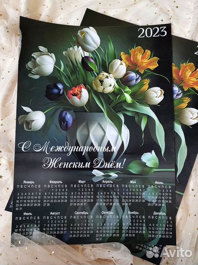 Печать фото, календарей,подарок 8 марта