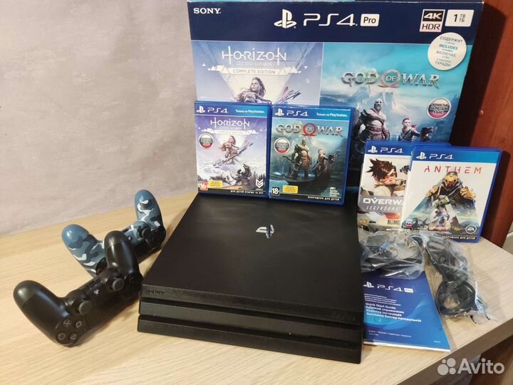 SonyPlayStation 4Pro 1TB NEW+Игры