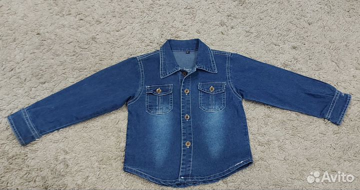 Джинсовые рубашки для мальчика