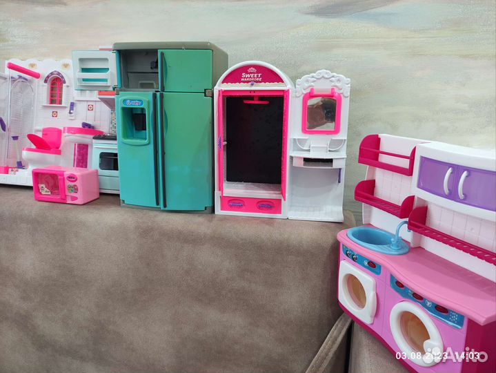 Мебель для барби. Барби. Лили. Вещи. Кухня барби