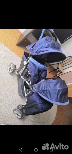 Коляска для двойни летняя