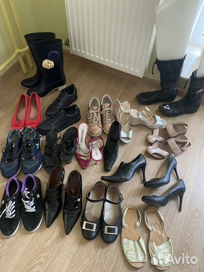 Обувь 16 пар (пакетом, 175 за пару) +пуховик