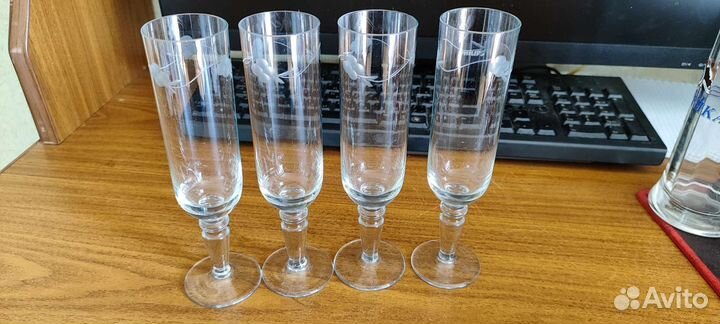 Фужеры для шампанского хрусталь