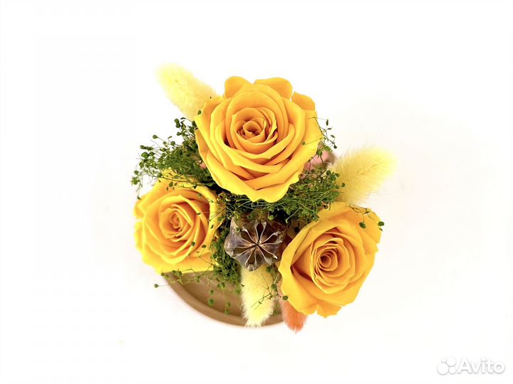 Композиция в колбе Стабилизированные цветы