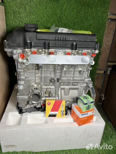 Новый мотор двигатель hyundai Solaris Kia Rio 1.6