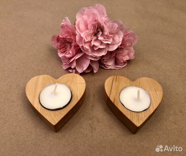 Подсвечник деревянный