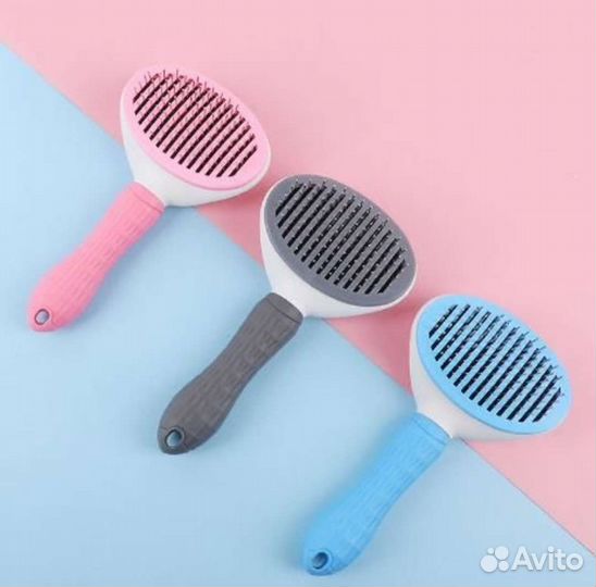 Пуходерка с кнопкой для кошек и собак