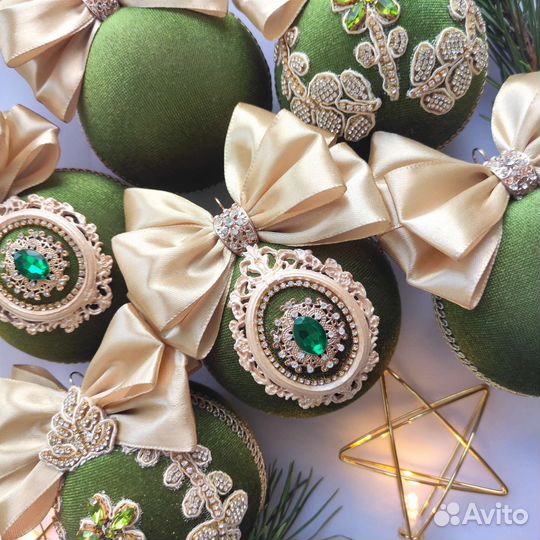 Новогодние шары ручной работы