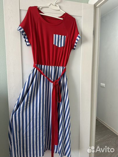 Эффектное летнее Платье из натуральных материалов