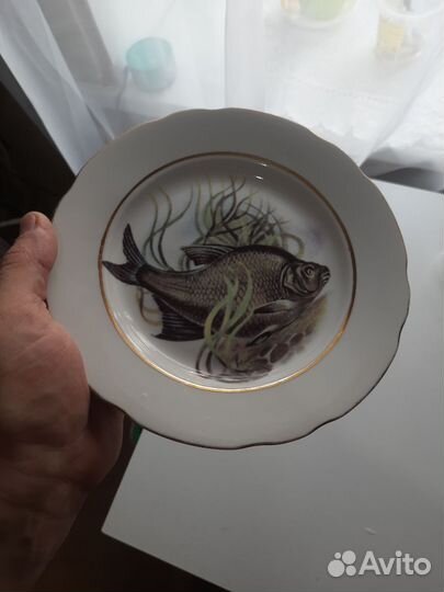 Тарелка лещ, подарок рыбаку