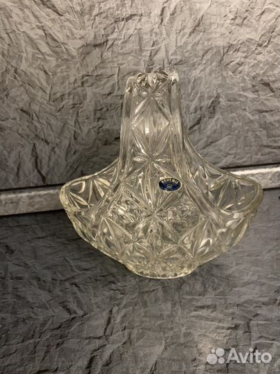 Ваза конфетница корзинка Богемия