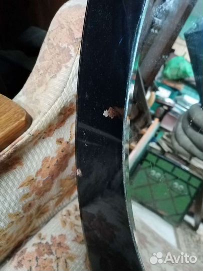 Зеркало винтажное овальное на тёмной основе