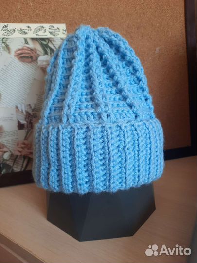 Комплект шапка и снуд женский + подарок митенки