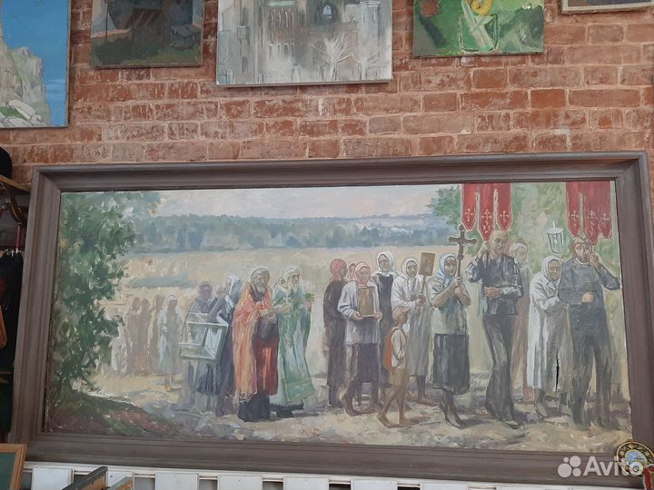 Картина,холст,Крестный ход 