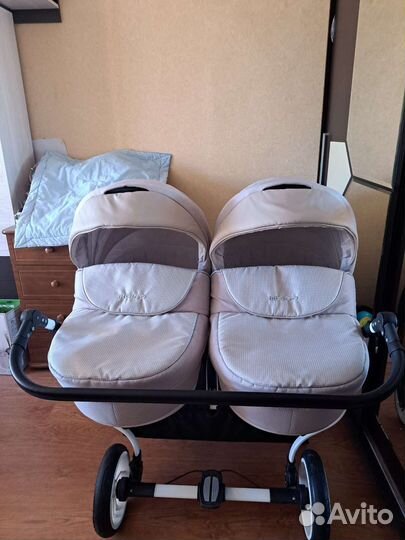 Коляска для двойни Indigo Duo 2 в 1