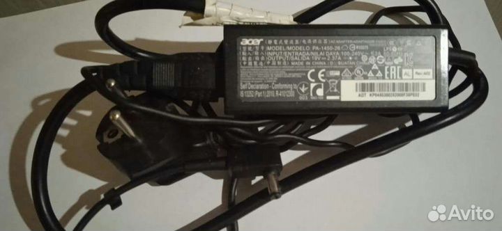 Блок питания для ноутбука acer 19v.2.37a