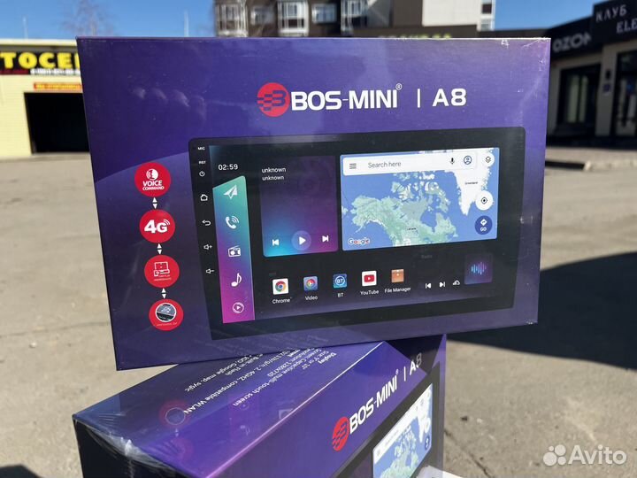 Магнитола 8 ядер 3/32 9 дюймов Bos Mini