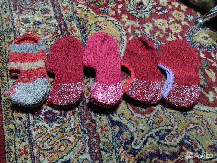 Следики, носки, ручной вязки
