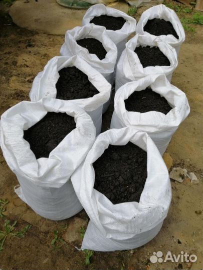 Навоз в мешках