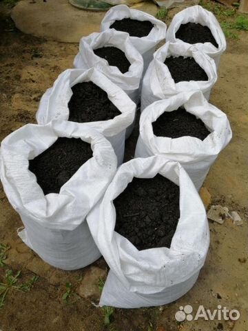 Навоз в мешках