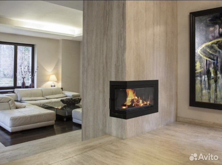 Печь камин дровяная