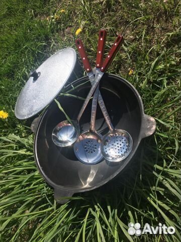 Казан чугунный с печью