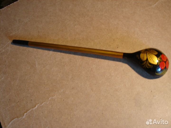 Ложка деревянная длинная хохлома