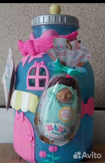 Baby Born Бутылка - домик,пупсы Animal Babies
