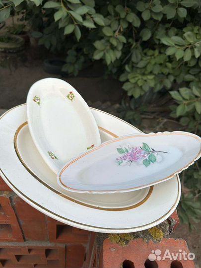 Блюда фарфор, хрусталь