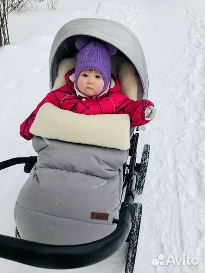 Зимний конверт в коляску