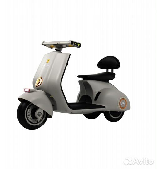 Детский электроскутер K444PX бежевый (новый)