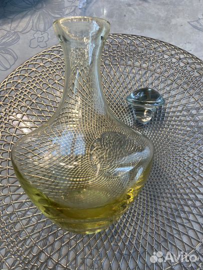 Графин цветное стекло СССР